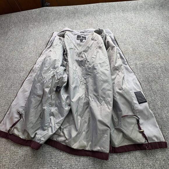 London Fog Jacket Womens Plum Large Windbreaker Oversized Baggy Gorpcore Sporty - Picture 10 of 13
